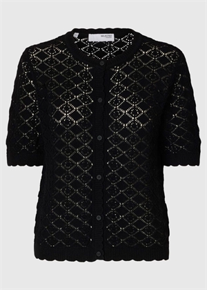 Sofia 2/4 Strik cardigan Sort Selected Femme 
